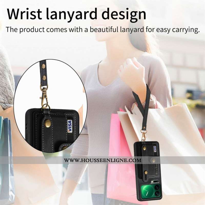 Coque Xiaomi 17 Pro Porte-Cartes et Support Béquille