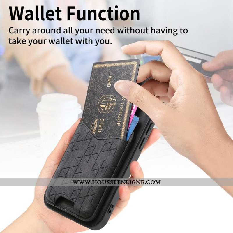 Coque Xiaomi 17 Pro Porte-Cartes et Support Motif Gravé