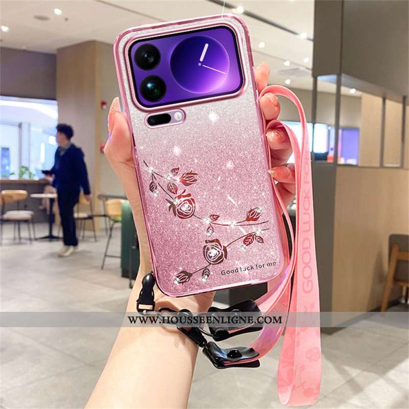 Coque Xiaomi 17 Pro Strass avec Lanières