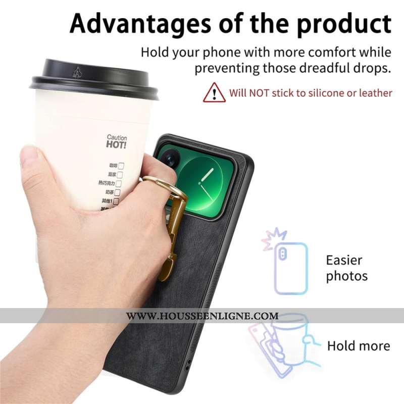 Coque Xiaomi 17 Pro Support Pliable et Texture Rétro CASENEO