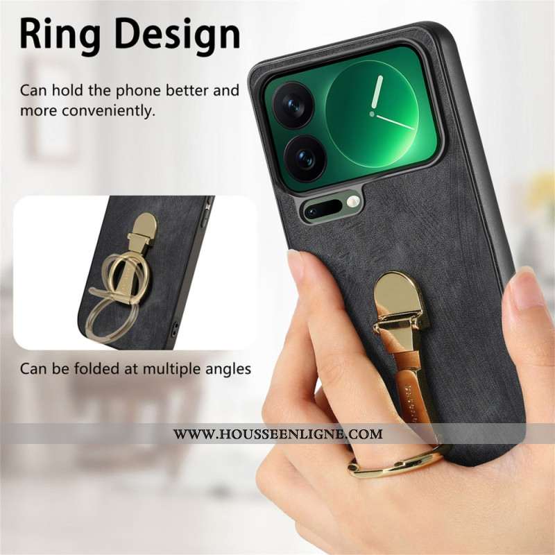 Coque Xiaomi 17 Pro Support Pliable et Texture Rétro CASENEO