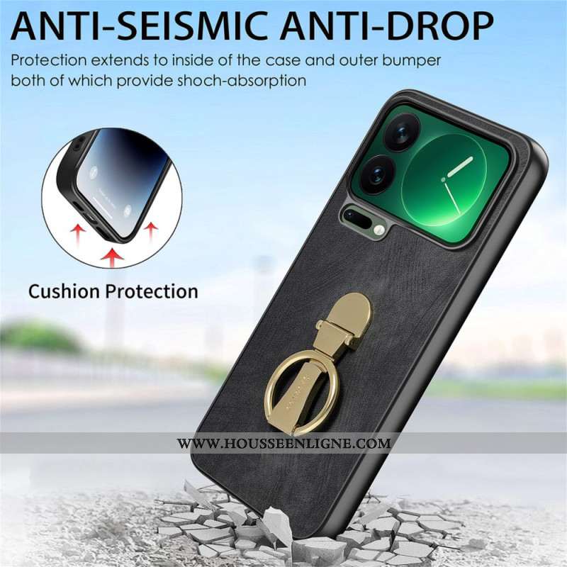 Coque Xiaomi 17 Pro Support Pliable et Texture Rétro CASENEO