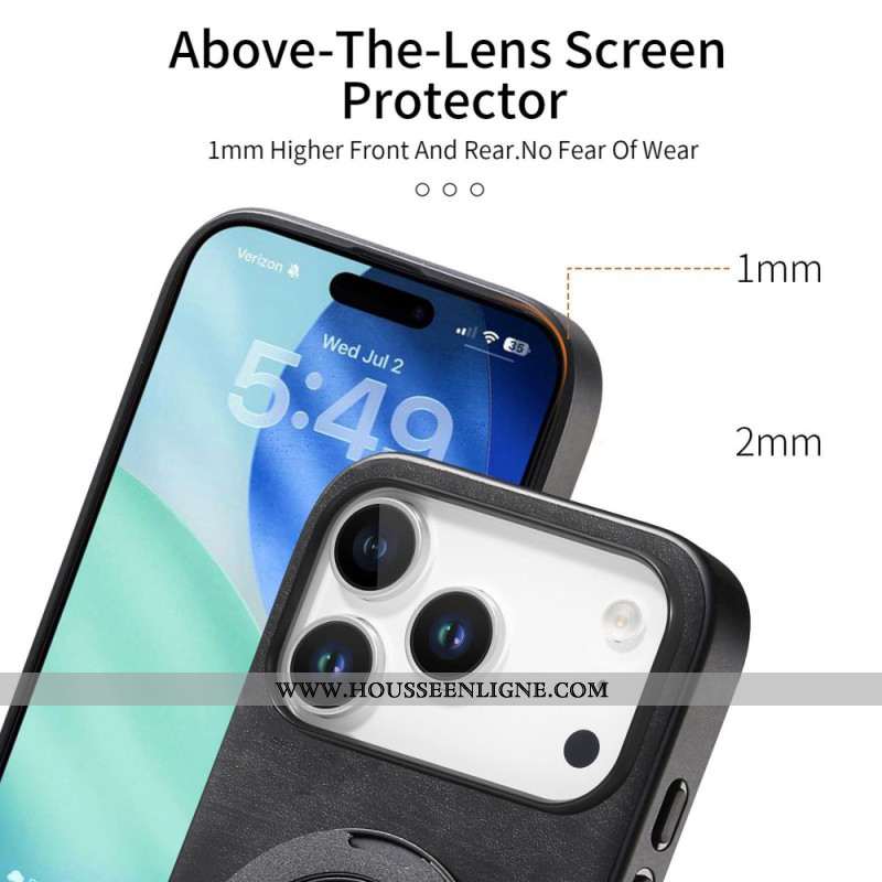 Coque Xiaomi 17 Pro Support Rotatif Design Rétro