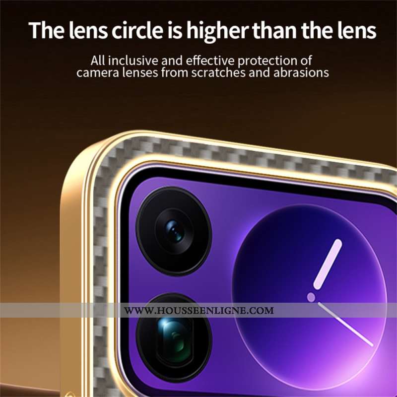 Coque Xiaomi 17 Pro Texture Fibre Carbone