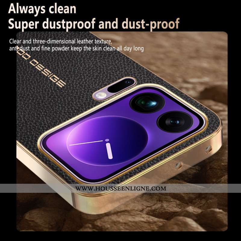 Coque Xiaomi 17 Pro Texture Litchi Anti-Rayures