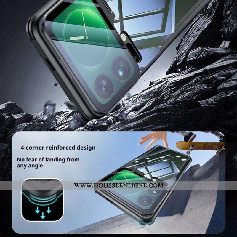 Coque Xiaomi 17 Pro Transparente Support Intégré et Protection Caméra