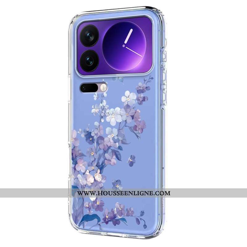 Coque Xiaomi 17 Pro Transparentes Papillons et Fleurs
