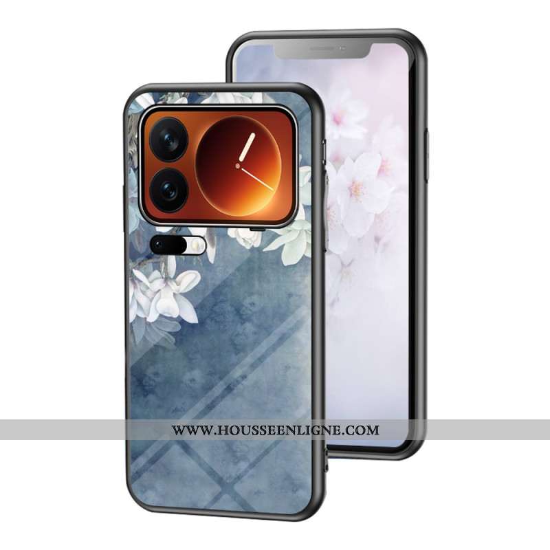 Coque Xiaomi 17 Pro Verre Trempé Motif Floral