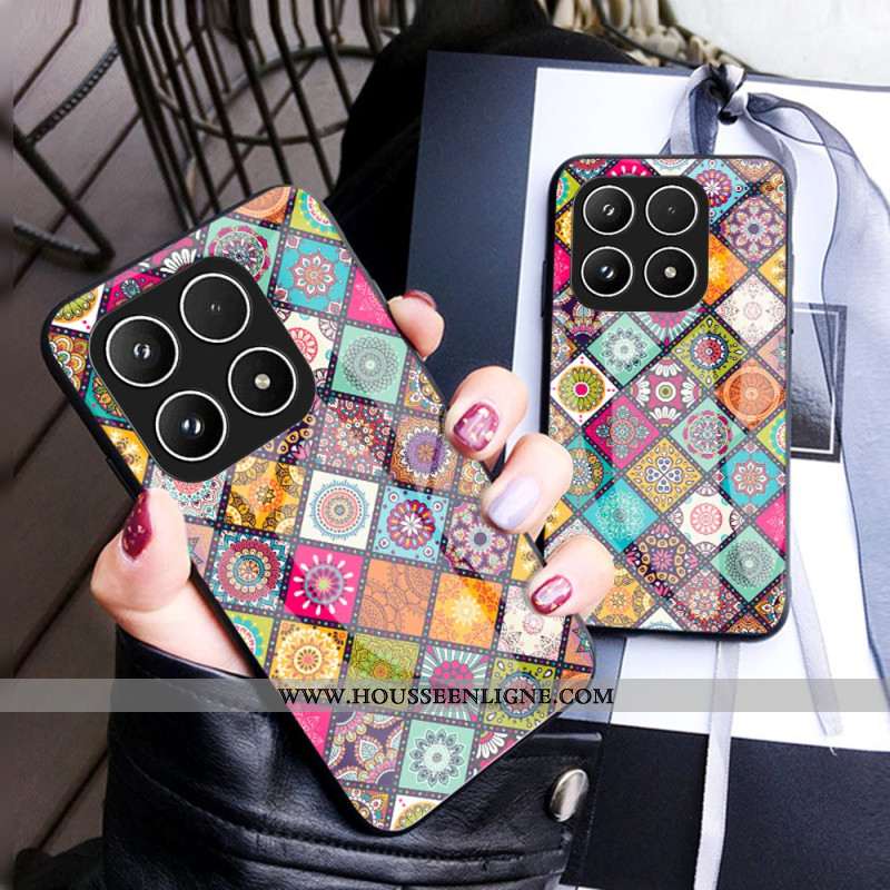 Coque Xiaomi 17 Support Patchwork à Lanière