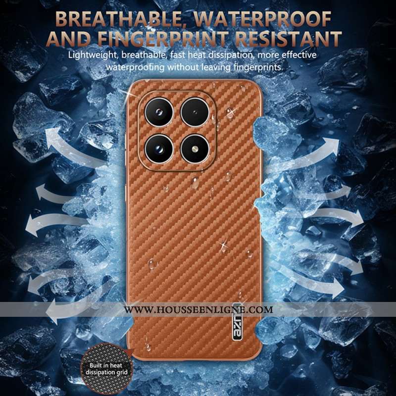 Coque Xiaomi 17 Texture Fibre de Carbone AZNS