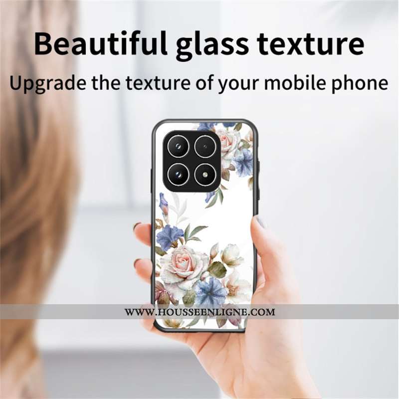 Coque Xiaomi 17 Verre Trempé Motif Floral
