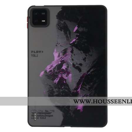 Coque Xiaomi Pad 6 / 6 Pro Montagne Enneigée Violette