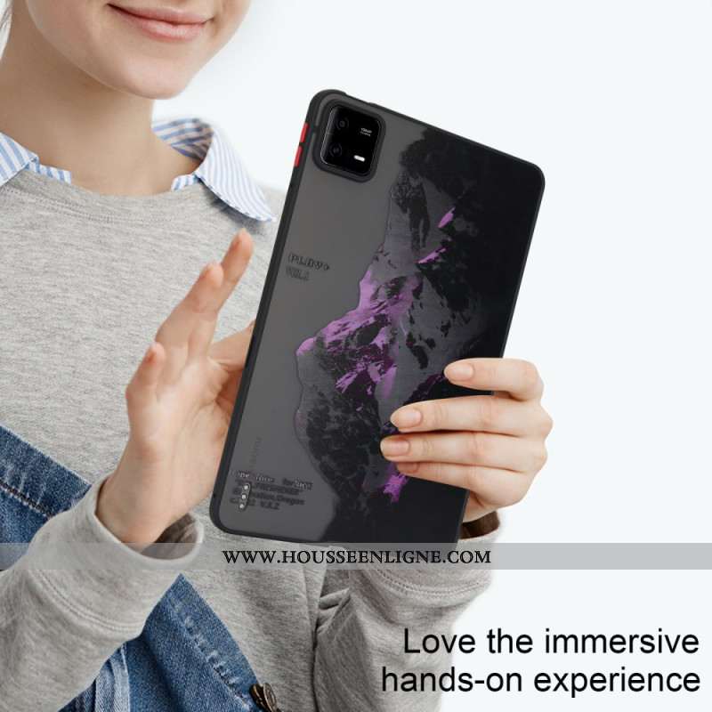 Coque Xiaomi Pad 6 / 6 Pro Montagne Enneigée Violette