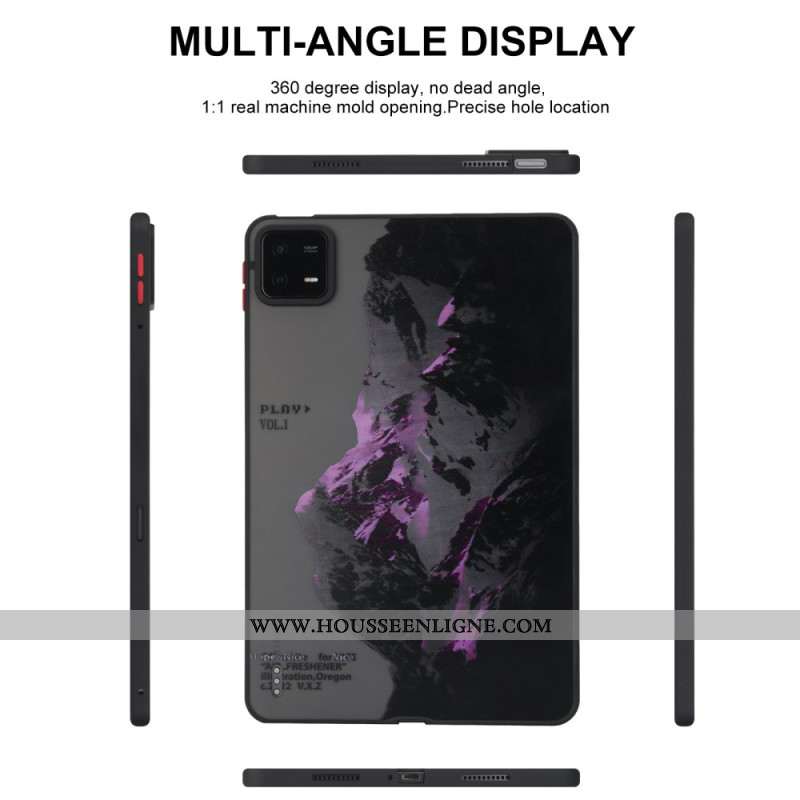 Coque Xiaomi Pad 6 / 6 Pro Montagne Enneigée Violette