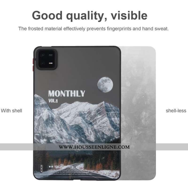 Coque Xiaomi Pad 6 / 6 Pro Montagne Enneigée et l'Autoroute