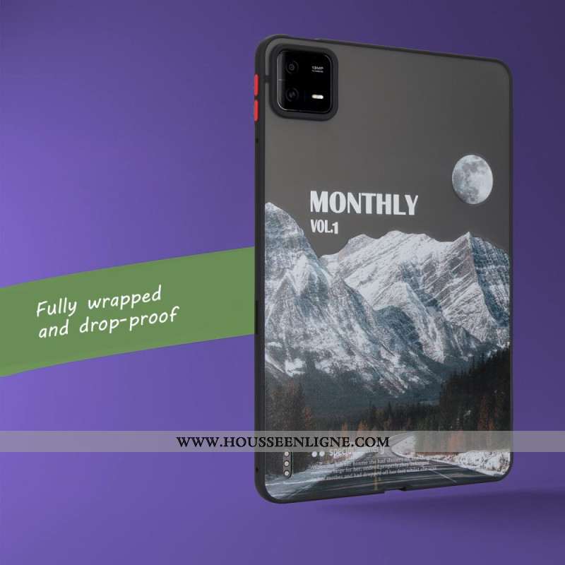 Coque Xiaomi Pad 6 / 6 Pro Montagne Enneigée et l'Autoroute
