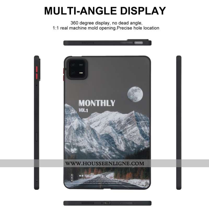 Coque Xiaomi Pad 6 / 6 Pro Montagne Enneigée et l'Autoroute
