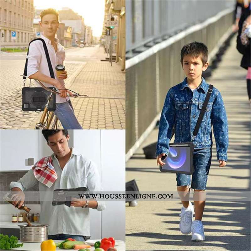 Coque Xiaomi Pad 6 / 6 Pro Ultra Résistante avec Bandoulière