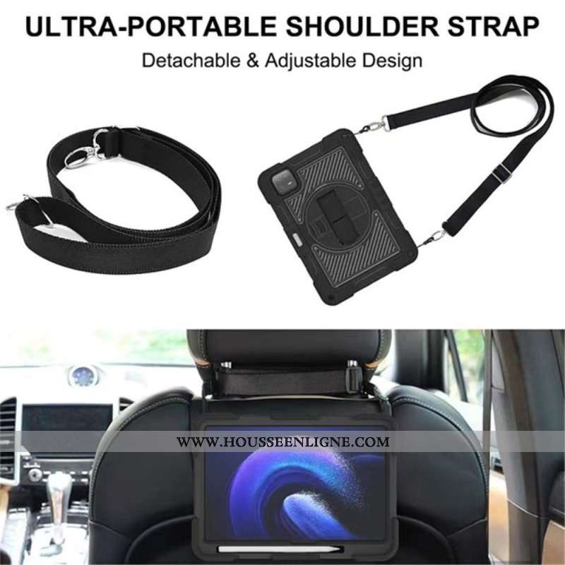 Coque Xiaomi Pad 6 / 6 Pro Ultra Résistante avec Bandoulière