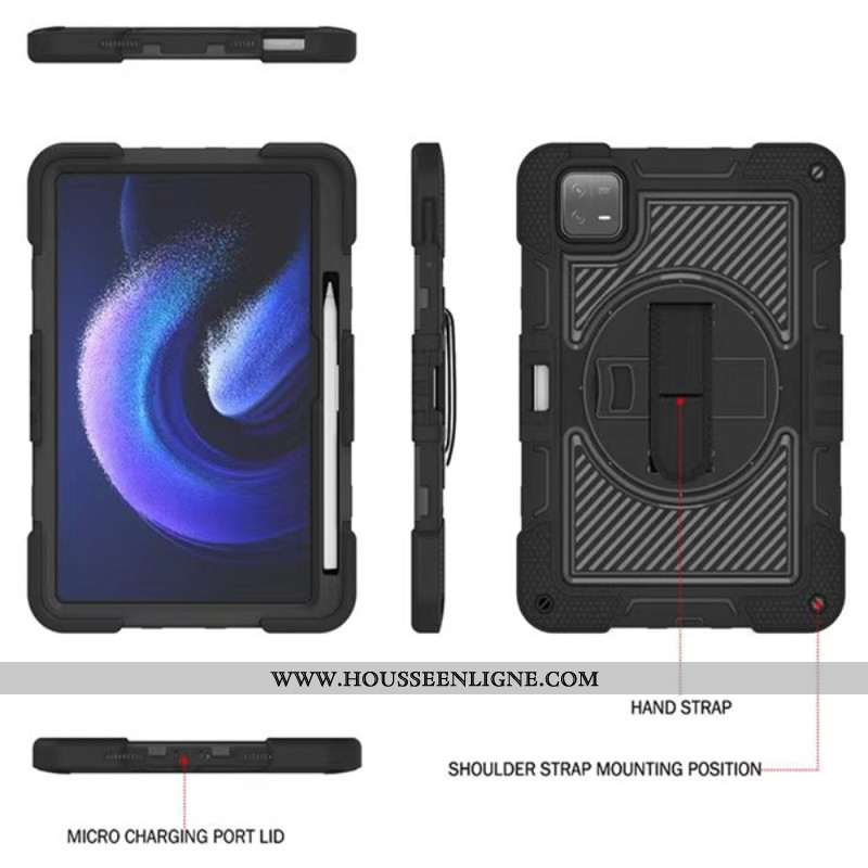 Coque Xiaomi Pad 6 / 6 Pro Ultra Résistante avec Bandoulière