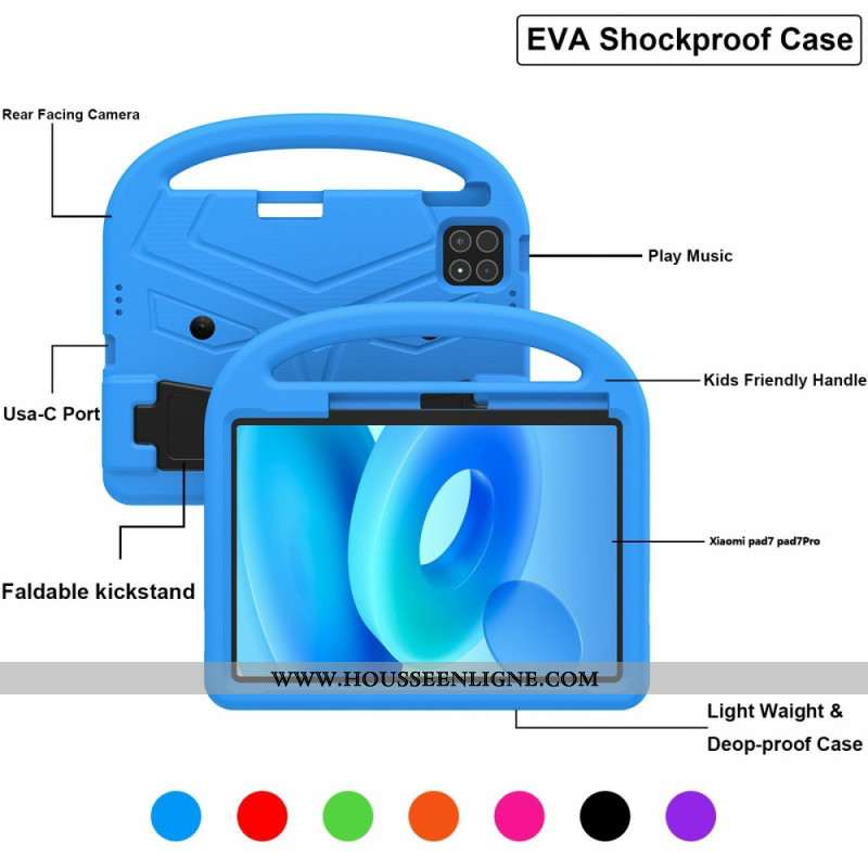 Coque Xiaomi Pad 7 / Pad 7 Pro Support et Poignée Style Moineau