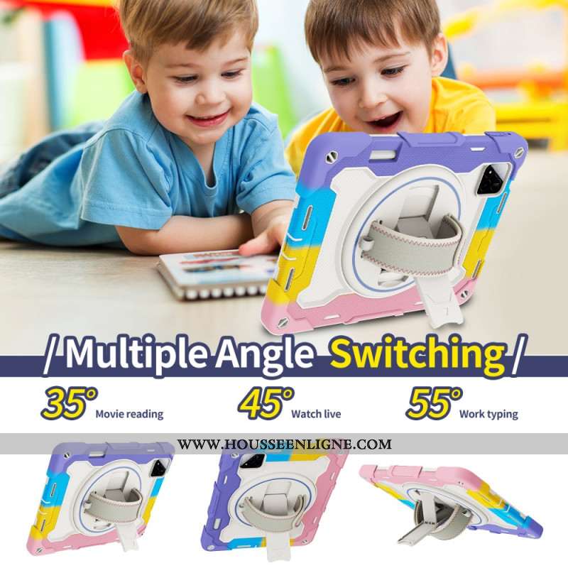 Coque Xiaomi Pad 7 / Pad 7 Pro Ultra Résistante avec Sangle et Support