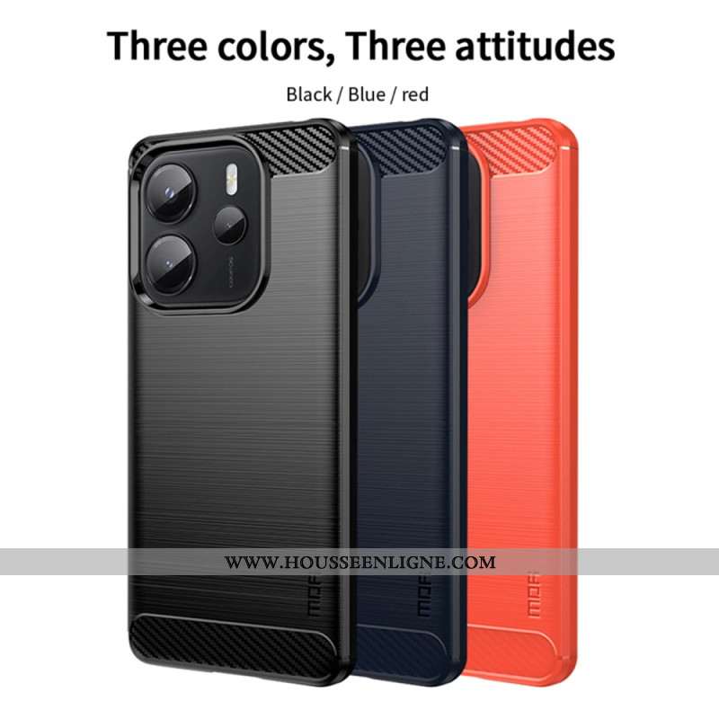 Coque Xiaomi Redmi Note 14 4G Fibre Carbone Brossée