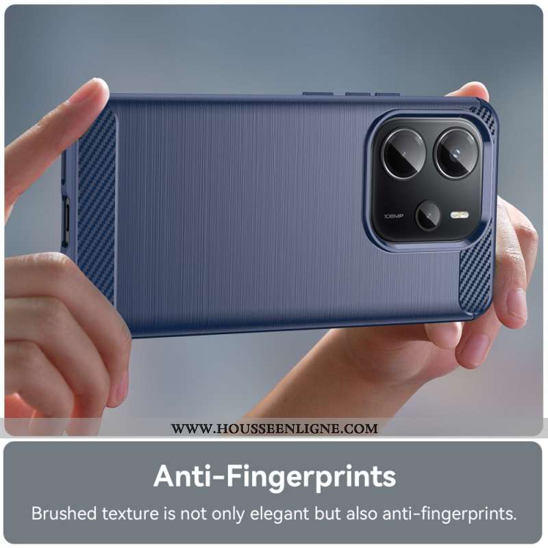 Coque Xiaomi Redmi Note 14 4G Fibre Carbone Brossée