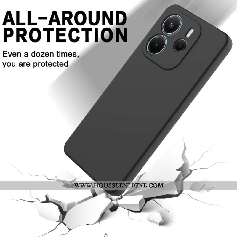Coque Xiaomi Redmi Note 14 4G Silicone Liquide à Lanière