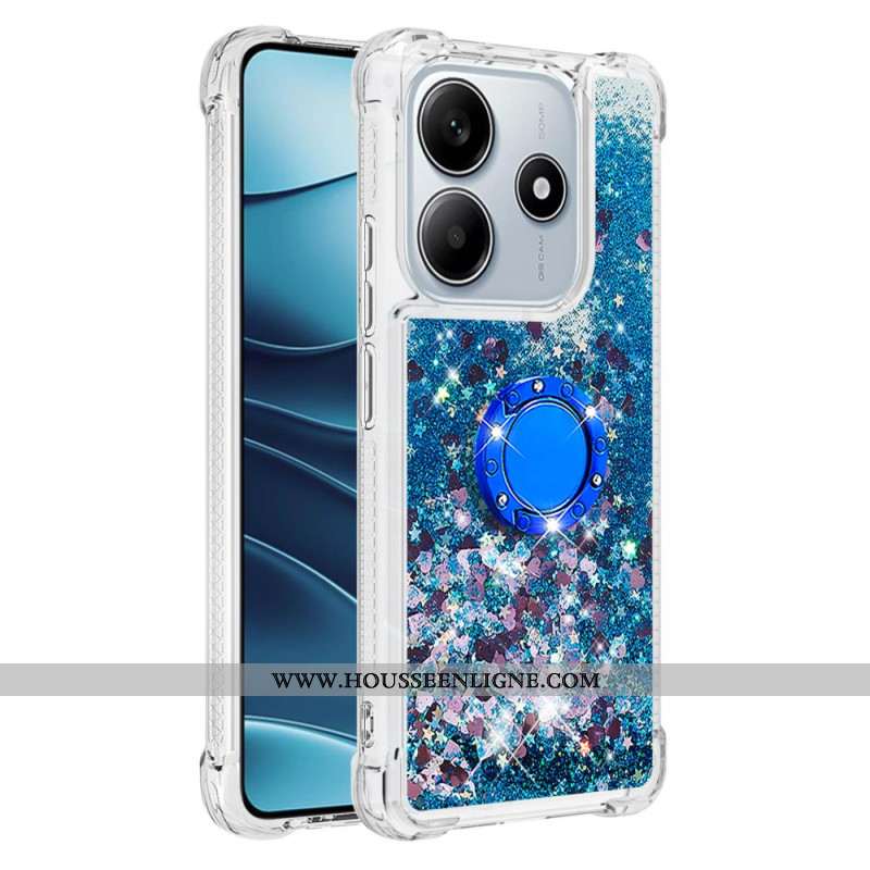 Coque Xiaomi Redmi Note 14 5G Anneau-Support Paillettes