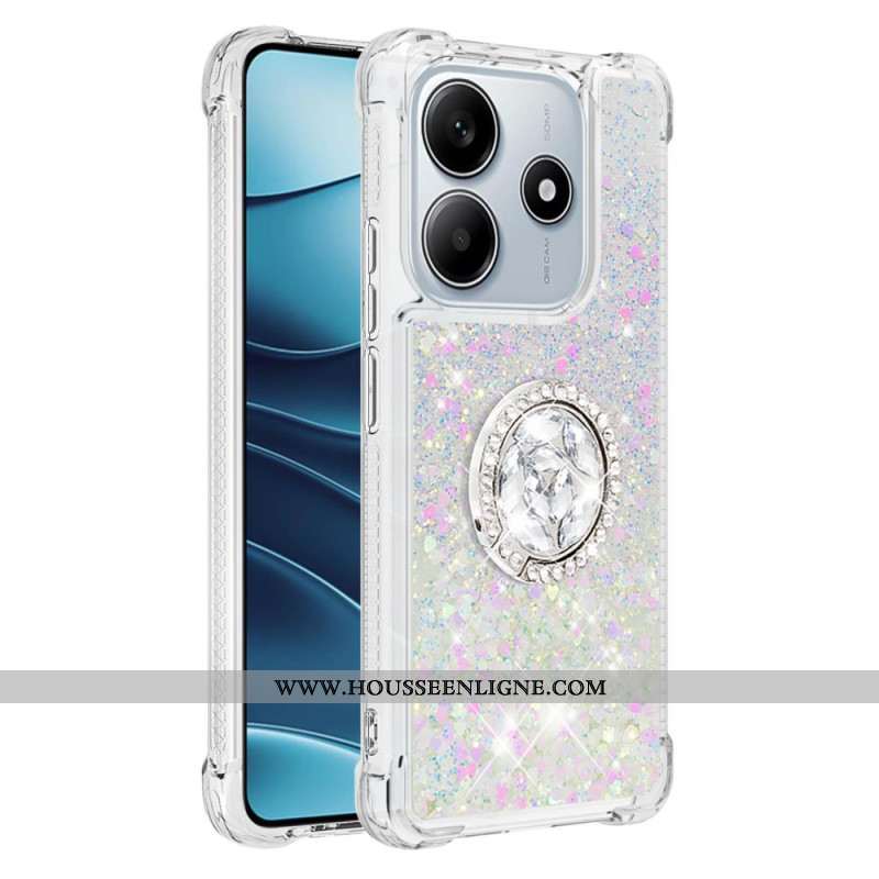Coque Xiaomi Redmi Note 14 5G Anneau-Support Paillettes