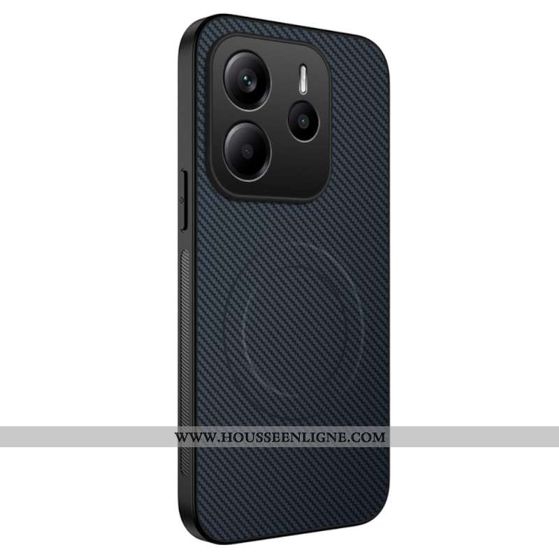 Coque Xiaomi Redmi Note 14 5G Compatible MagSafe Fibre Carbone