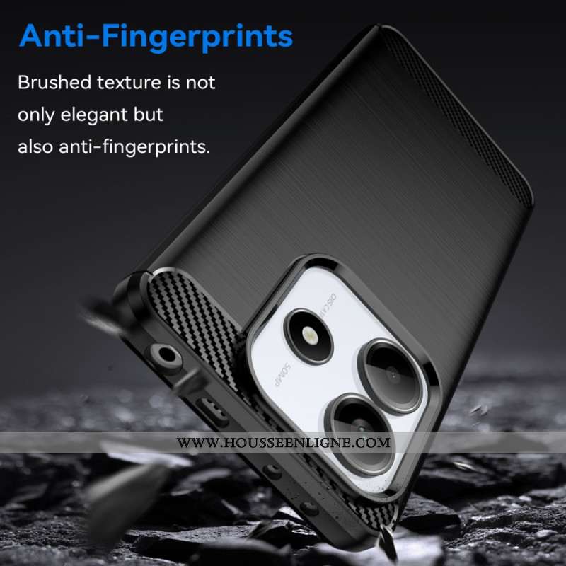 Coque Xiaomi Redmi Note 14 5G Fibre Carbone Brossée