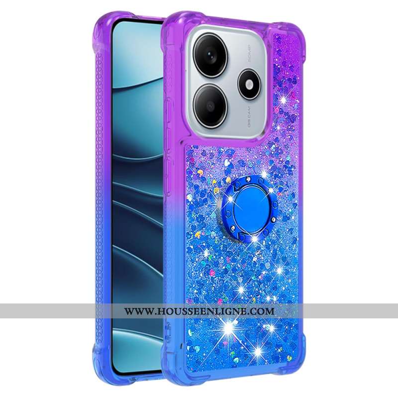 Coque Xiaomi Redmi Note 14 5G Gradient Paillettes avec Support