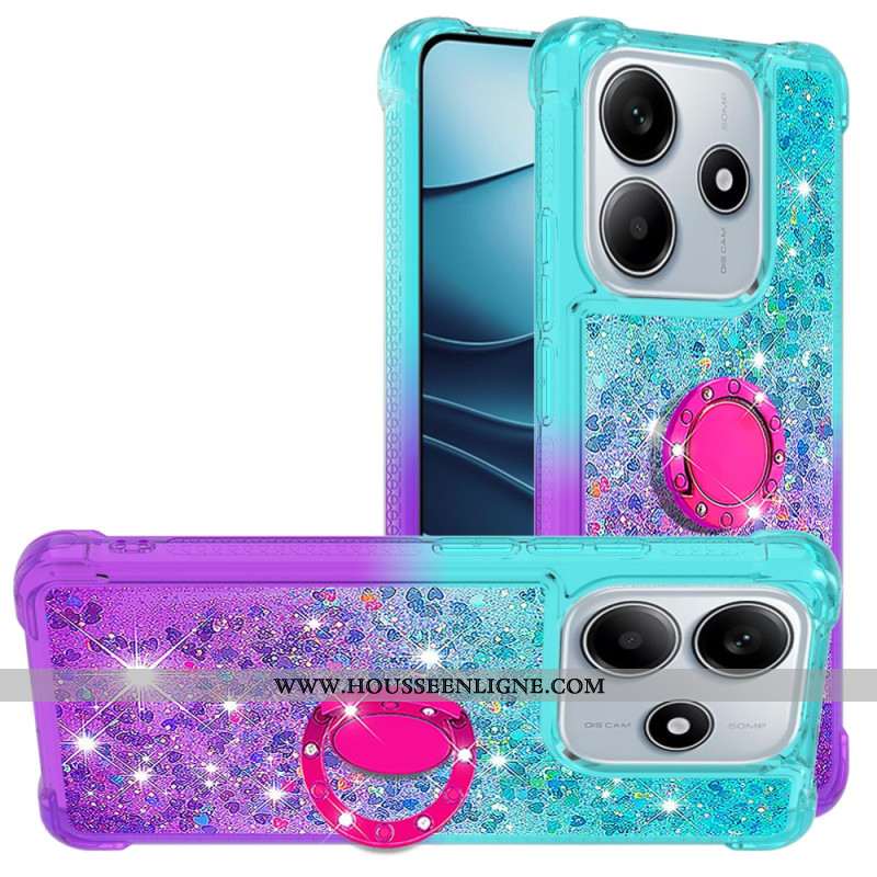Coque Xiaomi Redmi Note 14 5G Gradient Paillettes avec Support