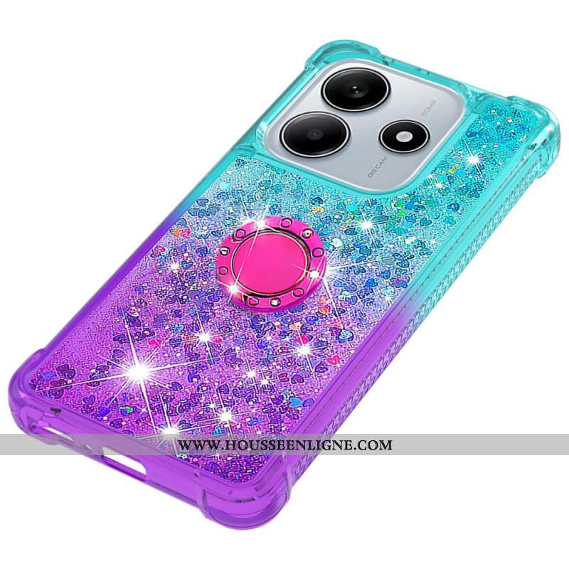 Coque Xiaomi Redmi Note 14 5G Gradient Paillettes avec Support