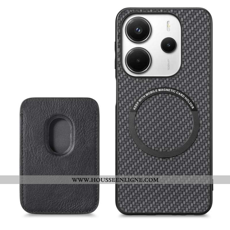 Coque Xiaomi Redmi Note 14 5G Porte-Cartes Magnétique Détachable