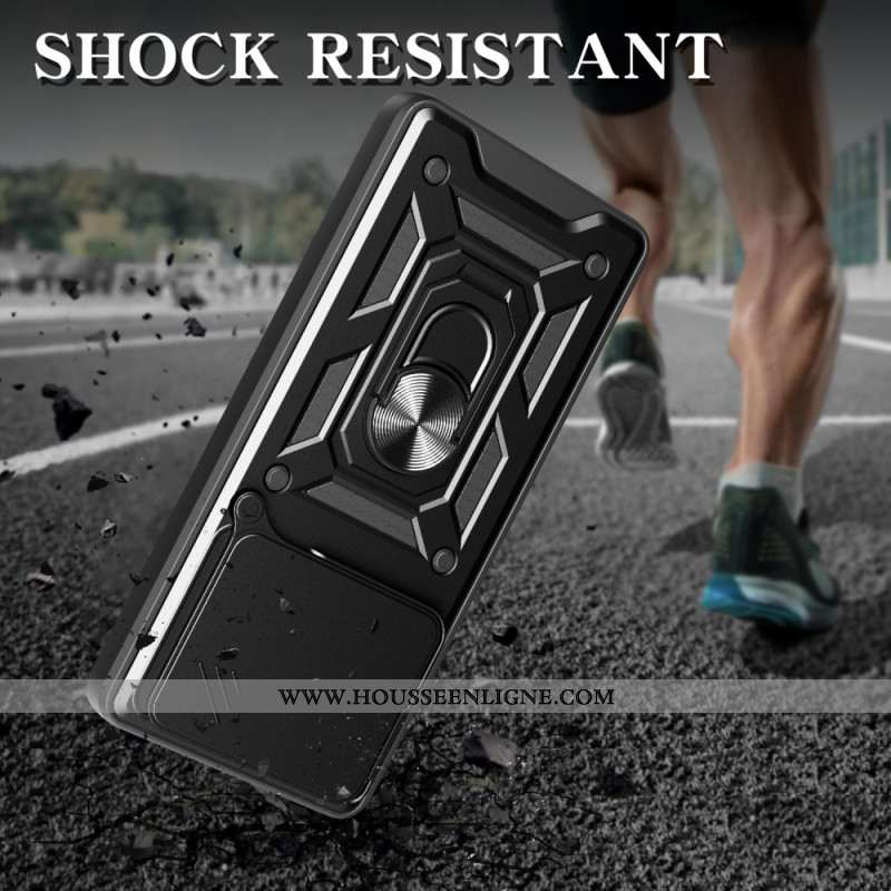 Coque Xiaomi Redmi Note 14 5G Protection Caméra Coulissante et Support