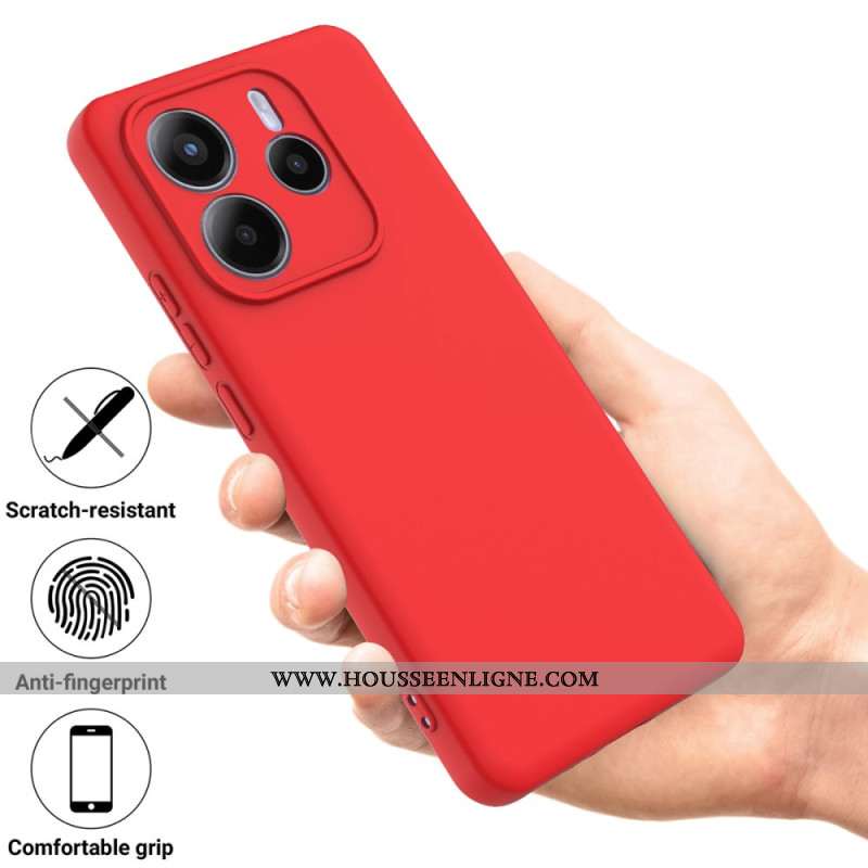 Coque Xiaomi Redmi Note 14 5G Silicone Liquide à Lanière