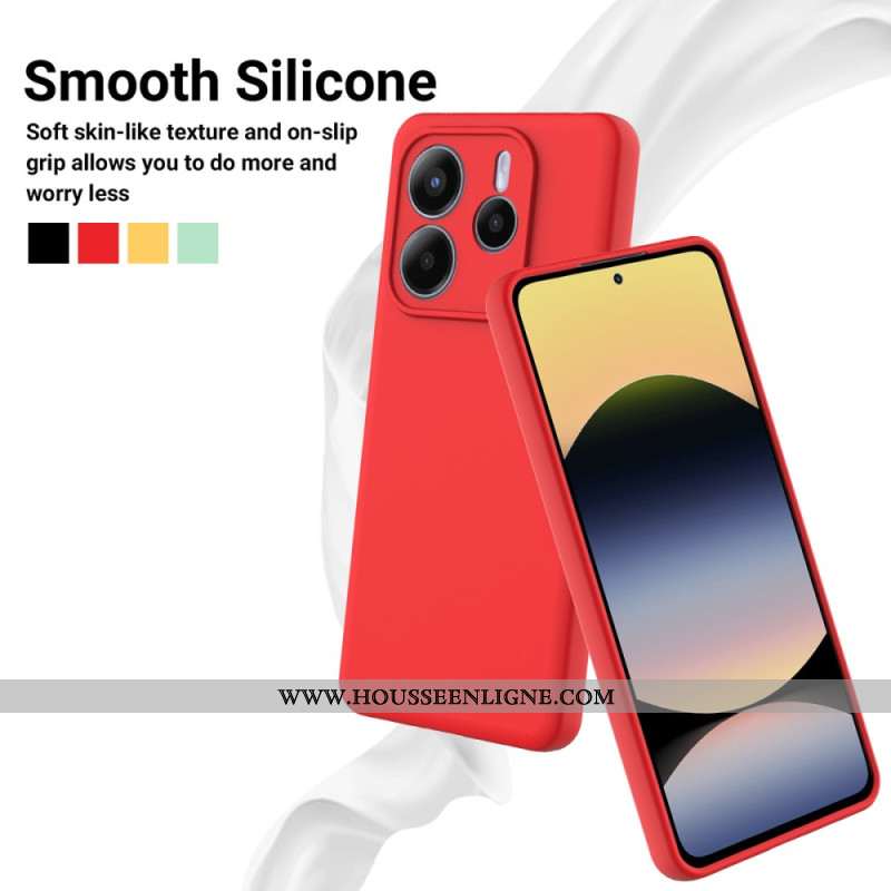 Coque Xiaomi Redmi Note 14 5G Silicone Liquide à Lanière