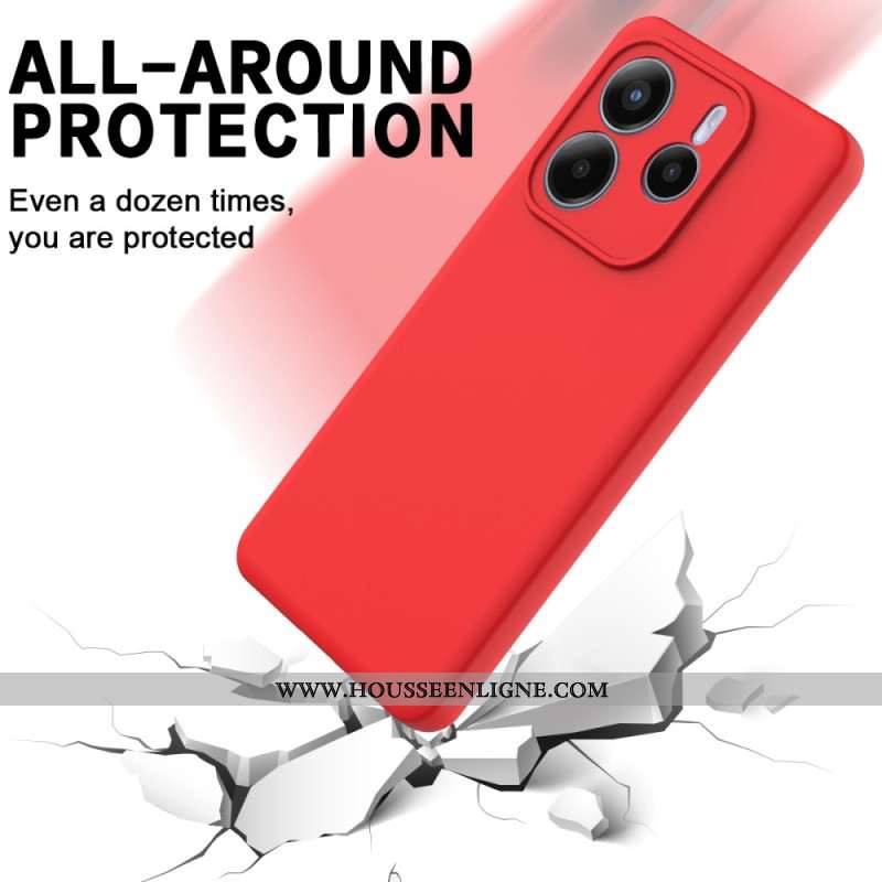 Coque Xiaomi Redmi Note 14 5G Silicone Liquide à Lanière
