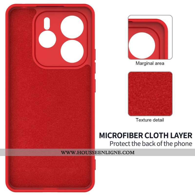 Coque Xiaomi Redmi Note 14 5G Silicone Liquide à Lanière