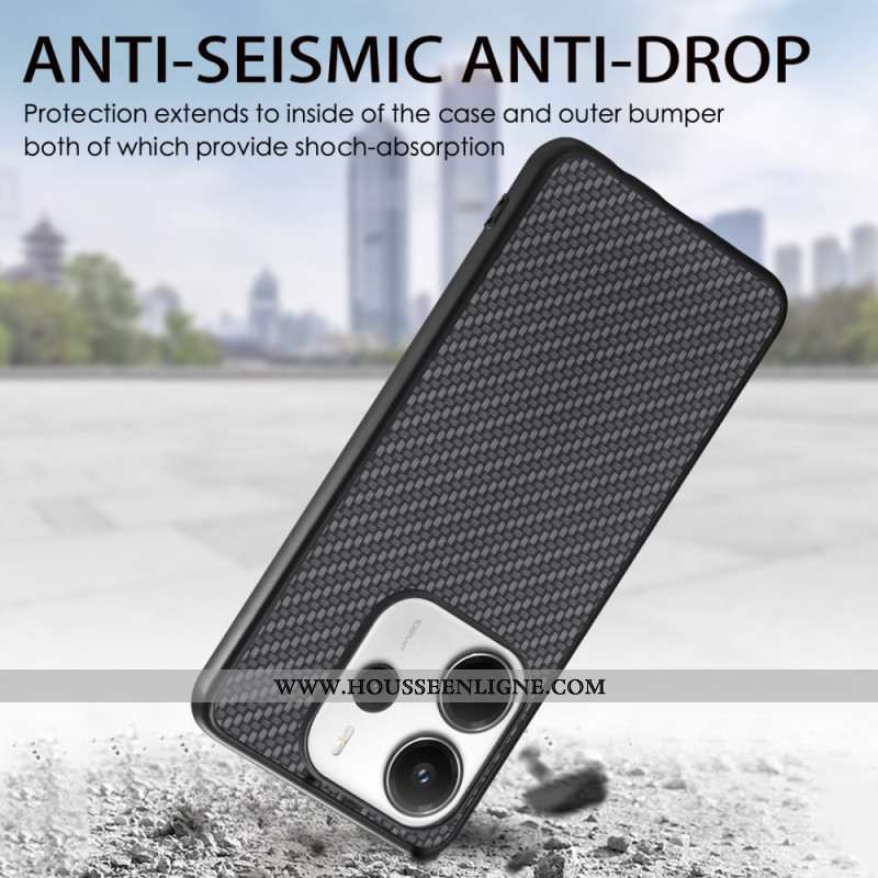 Coque Xiaomi Redmi Note 14 5G Texture Fibre Carbone