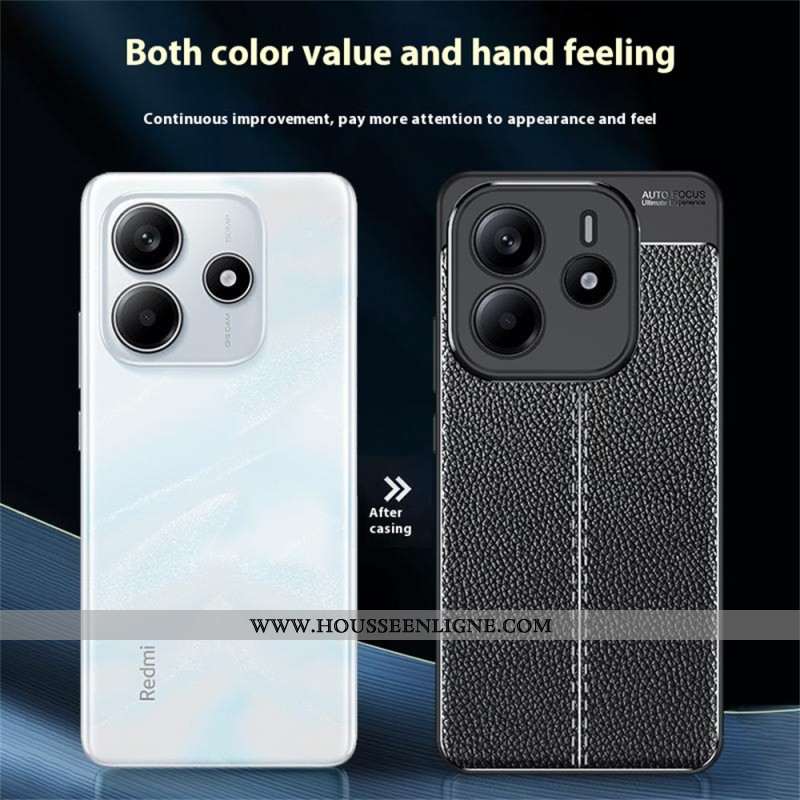 Coque Xiaomi Redmi Note 14 5G Texture Litchi