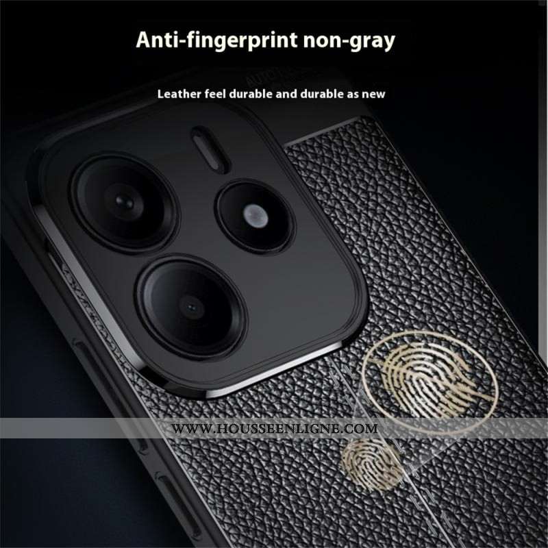 Coque Xiaomi Redmi Note 14 5G Texture Litchi