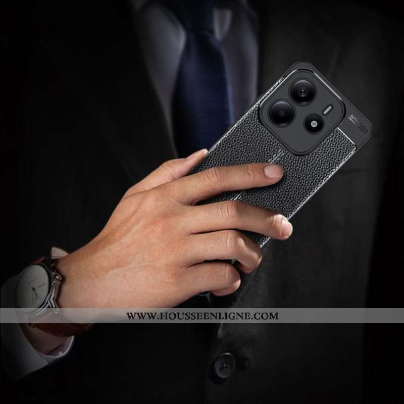 Coque Xiaomi Redmi Note 14 5G Texture Litchi