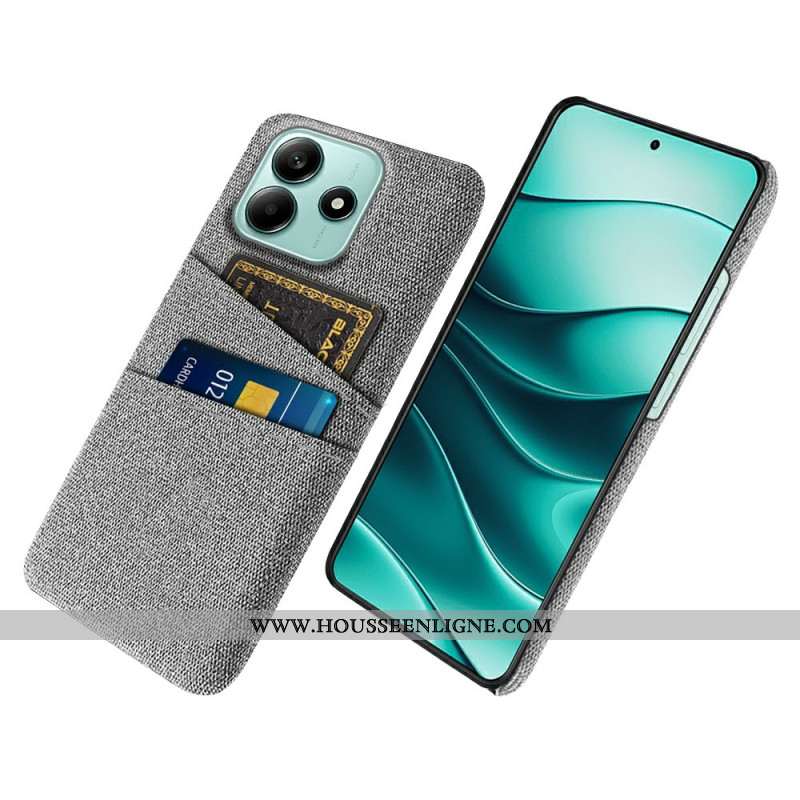 Coque Xiaomi Redmi Note 14 5G Tissu Porte-Cartes
