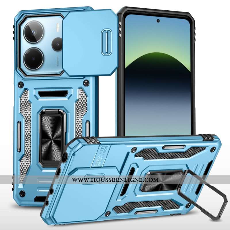 Coque Xiaomi Redmi Note 14 5G Ultra Résistante avec Support et Protecteur Objectif