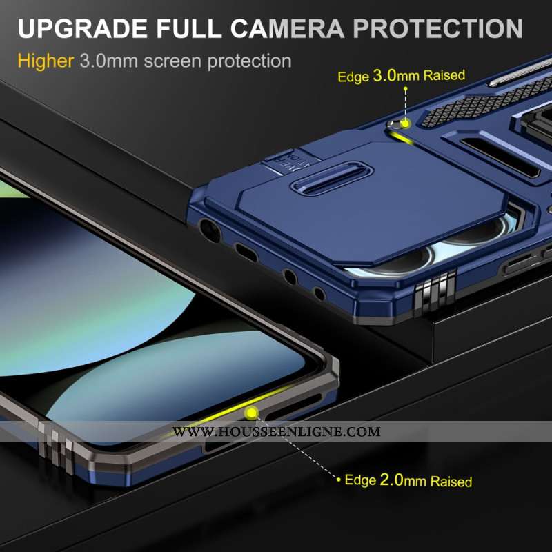Coque Xiaomi Redmi Note 14 5G Ultra Résistante avec Support et Protecteur Objectif