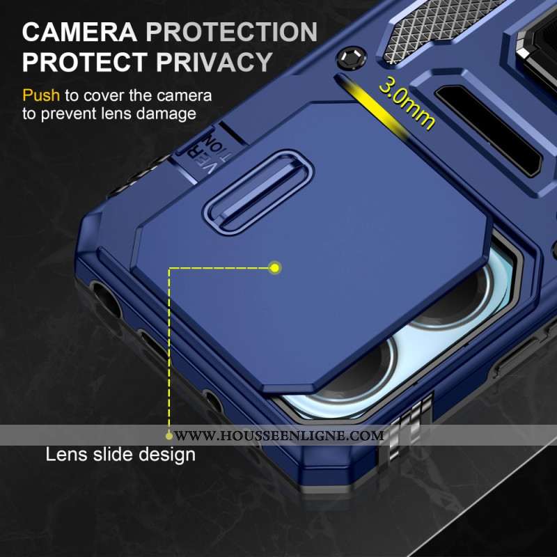 Coque Xiaomi Redmi Note 14 5G Ultra Résistante avec Support et Protecteur Objectif
